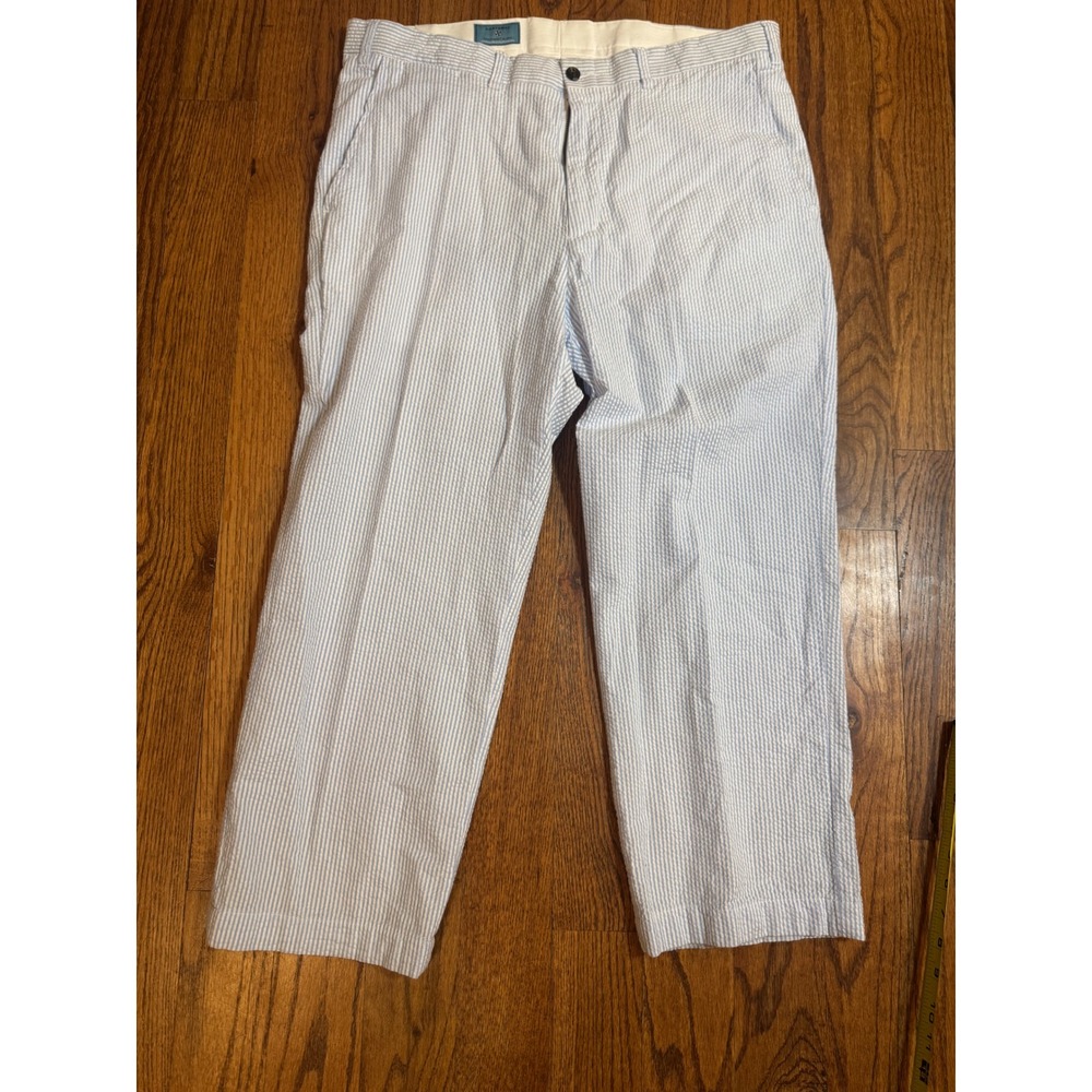 Castaway Nantucket Island Mens Seersucker Striped Casual Chino‎ Pants 36/30